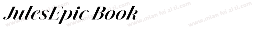 JulesEpic Book字体转换